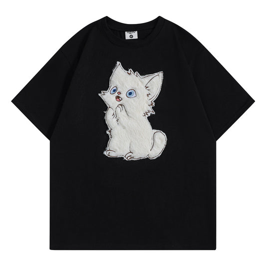 Camisetas streetwear Summer Vintage Casual Loose Short Sleeve T-Shirt