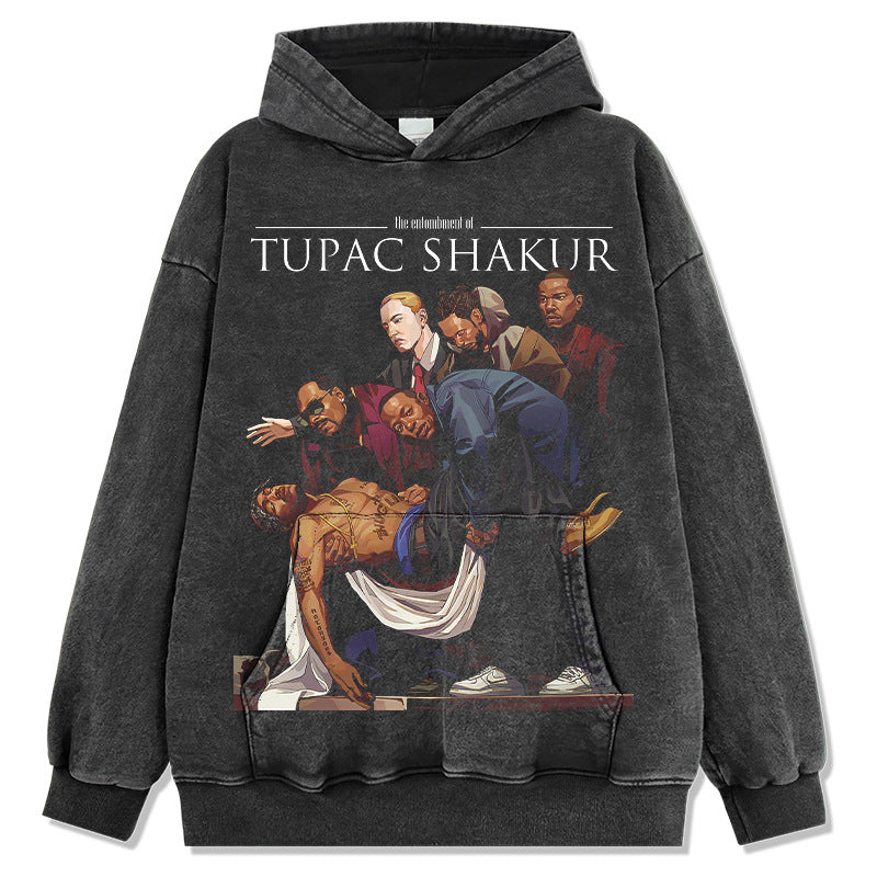 New york hip hop shop tupac shakura hooded sweater
