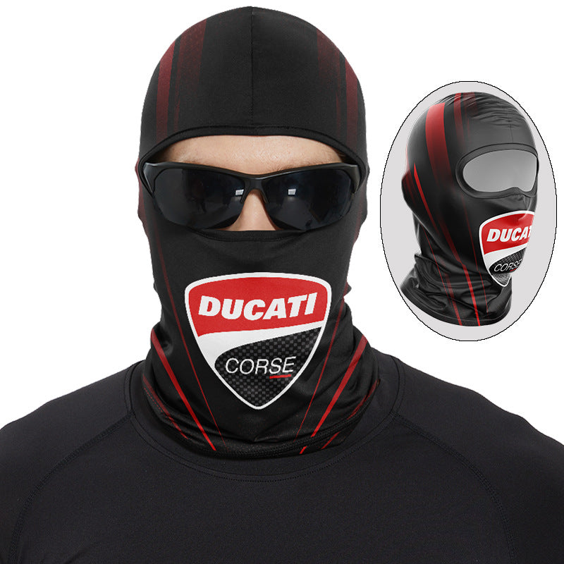Cycling Windproof Hood Sunscreen Ice Silk Full Face Spring Summer Windproof Scarf Men and Women