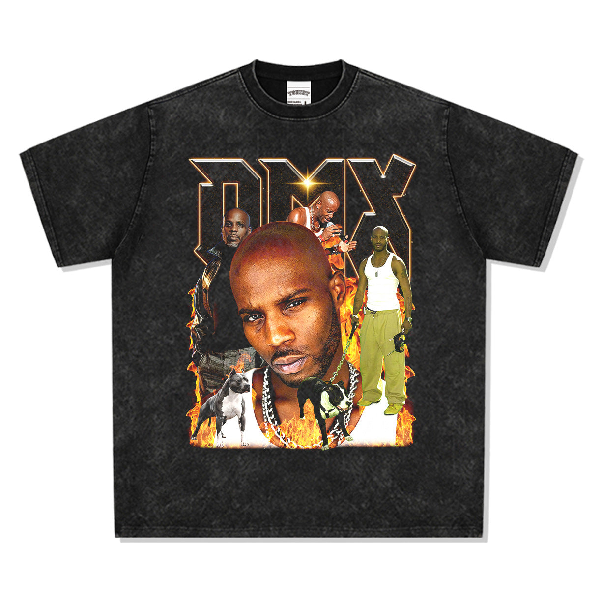 Marcas streetwear usa vintage dmx earl simmons print short sleeve t-shirt