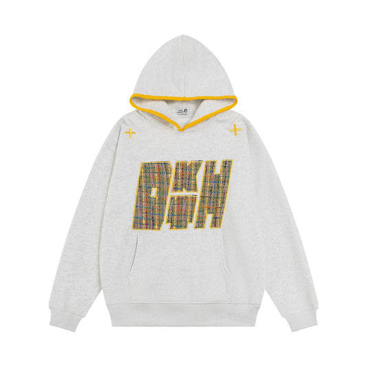 Streetwear Hoodie Vintage Embroidered Hooded Sweater Loose Hoodie