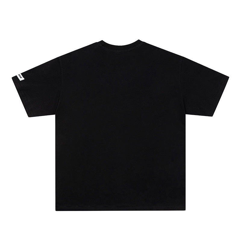 Vintage T Shirts Hip Hop Spider Print Short Sleeve T-Shirt Summer Oversize Half Sleeve