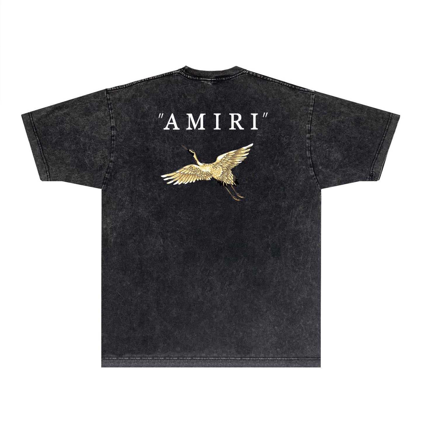 Amiri T-shirt Washed and Worn Retro Short Sleeve T-shirt