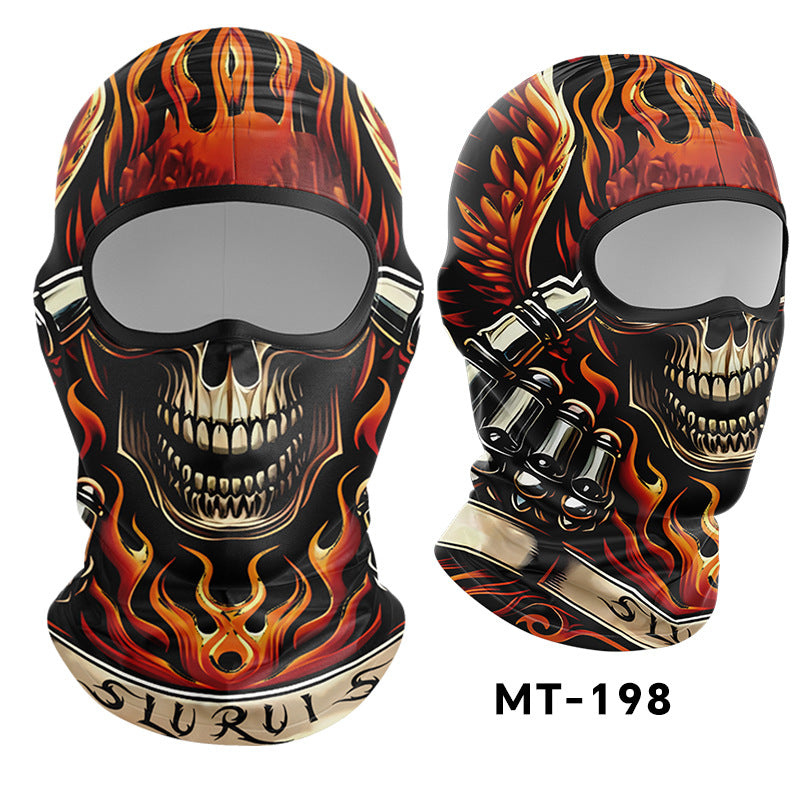 Cycling Windproof Hood Sunscreen Ice Silk Lining Cap Men's and Women's Face
