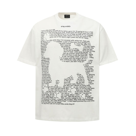 Hip Hop Shirts For Boys Summer Graffiti Alphabet Print Short Sleeve T-Shirt