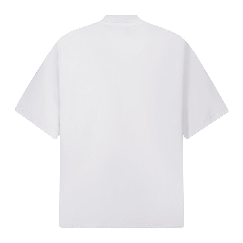 Hip hop shirt round neck short sleeve summer graffiti print short sleeve t-shirt