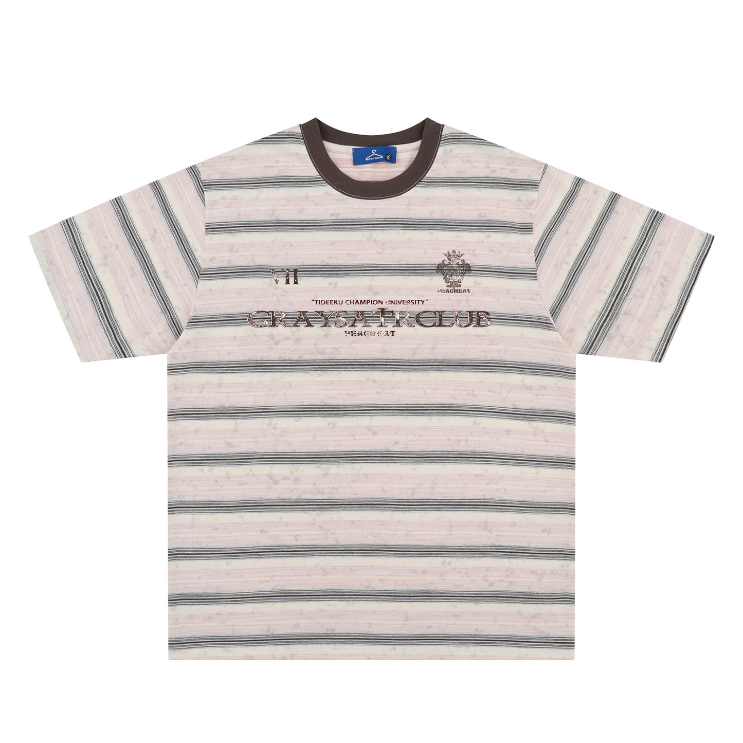 Vintage tarz t shirt vintage old striped short sleeve t-shirt top