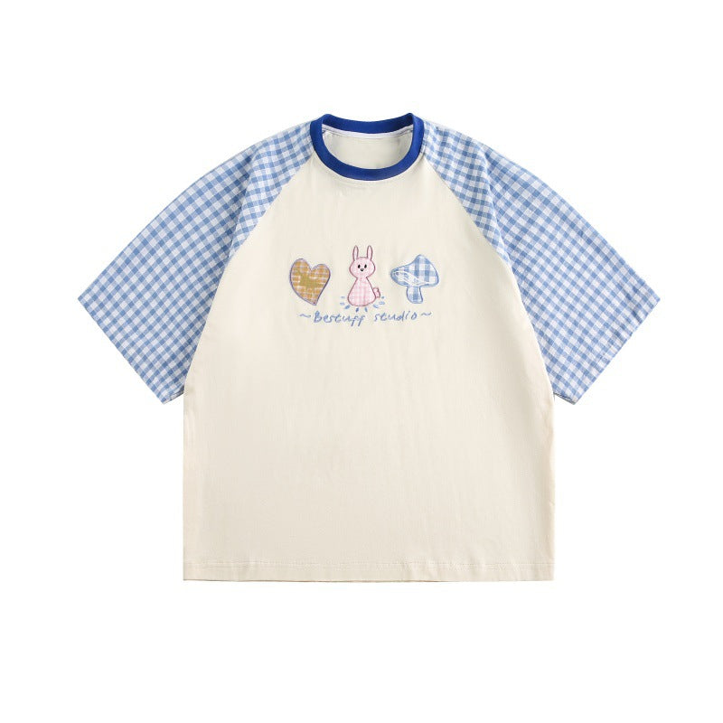 US drip outfits Summer Vintage Casual Loose Short Sleeve T-Shirts