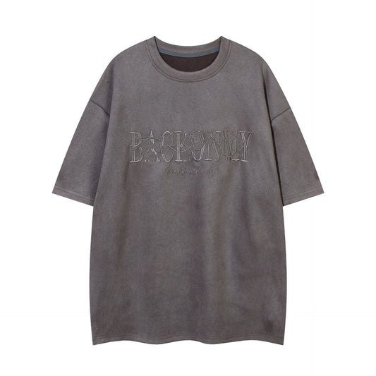 1990 Fashion T-Shirt Vintage Embroidery Loose Short Sleeve T-Shirt