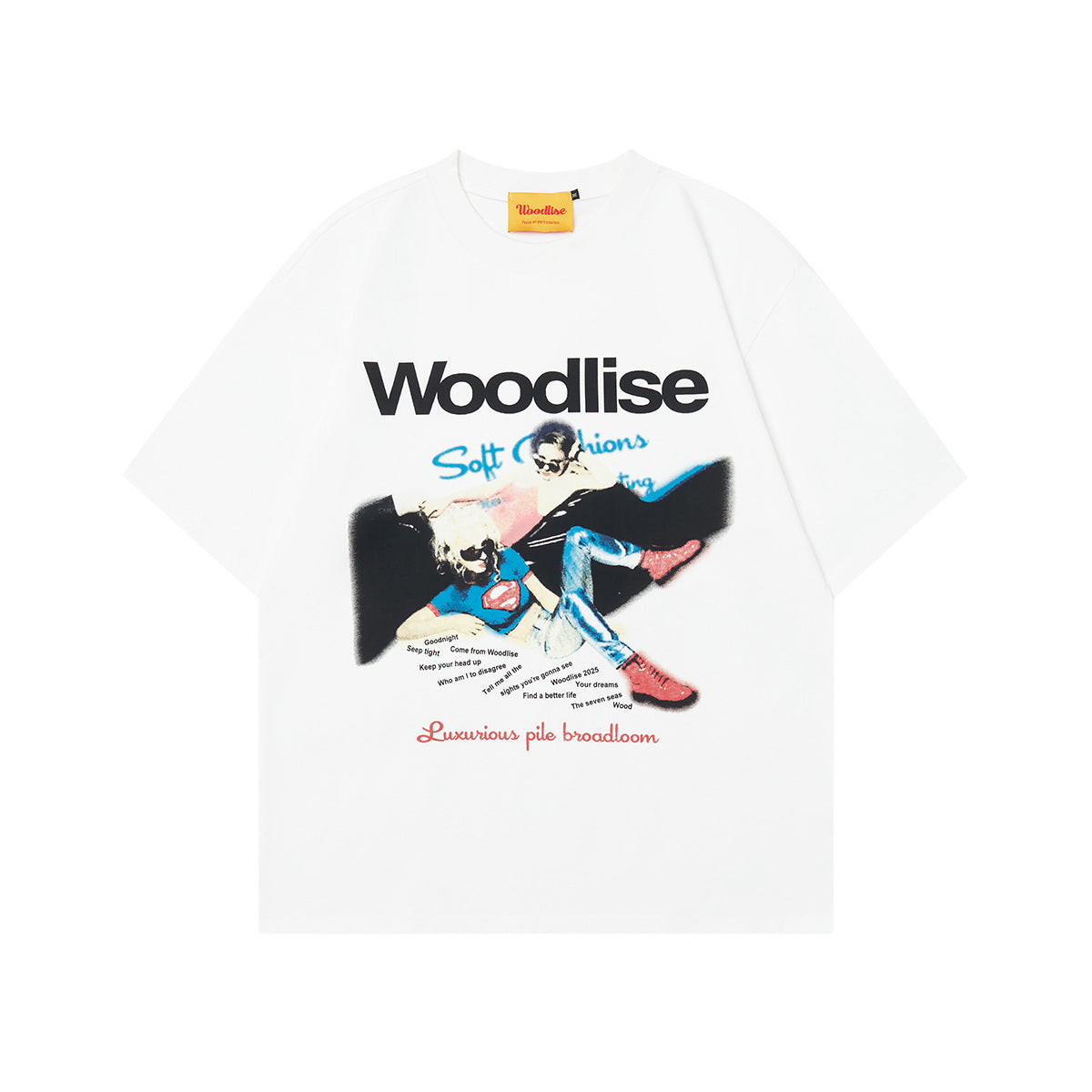 Unisex T-shirts Summer Magazine Figure Pattern Men's Loose Short Sleeve T-Shirt