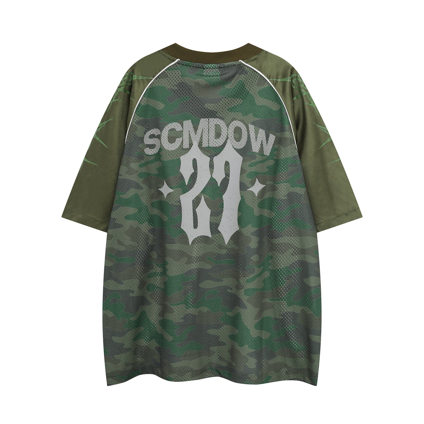 Hustle vintage summer camouflage short-sleeved t-shirt