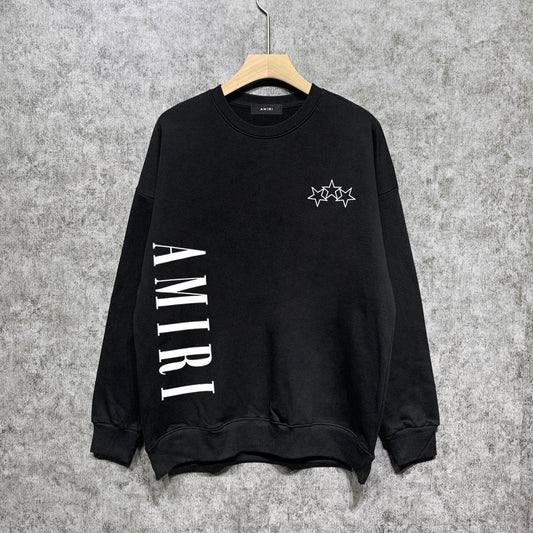 Amiri Sweatshirt Loose Casual Print Round Neck Sweater