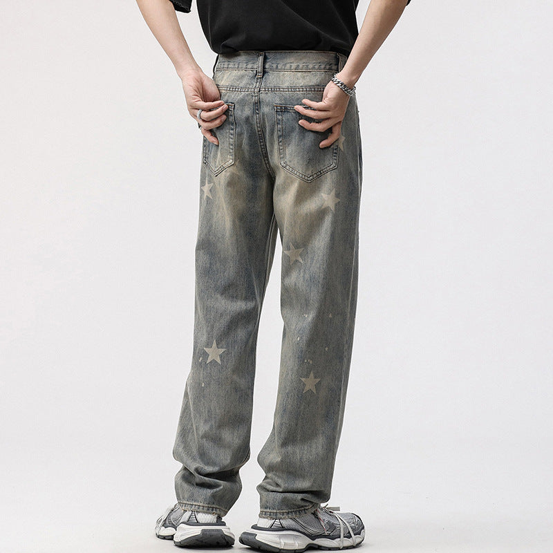 1990 Fashion Jeans Casual Straight Loose Jeans