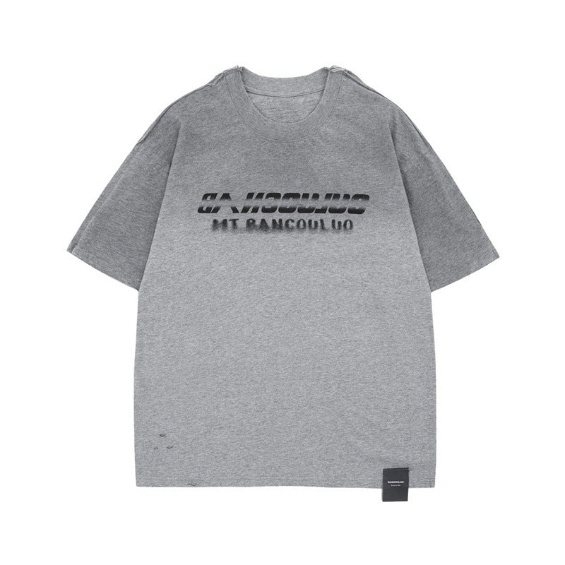 US drip outfits Summer Vintage Casual Loose Short Sleeve T-Shirts