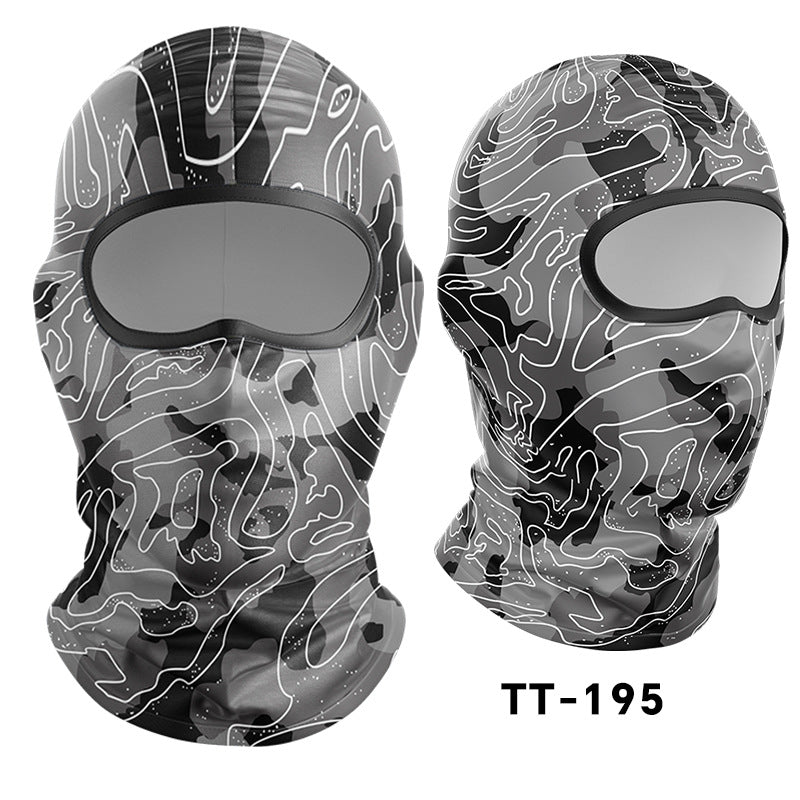 Cycling Windproof Hood Dust and Sun Protection Summer Camouflage Mask