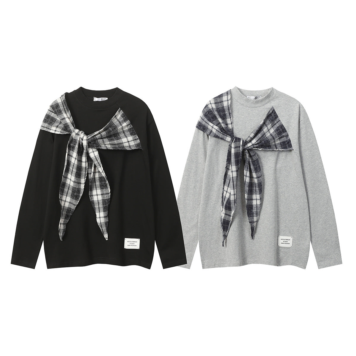 Unisex long-sleeved shirt casual strap design