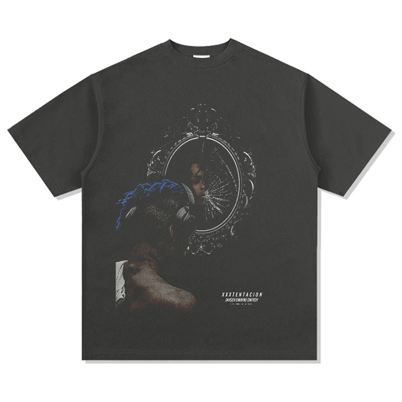 New york hip hop shop XXX Tentacion hip hop rap print short sleeve Vintage T shirt