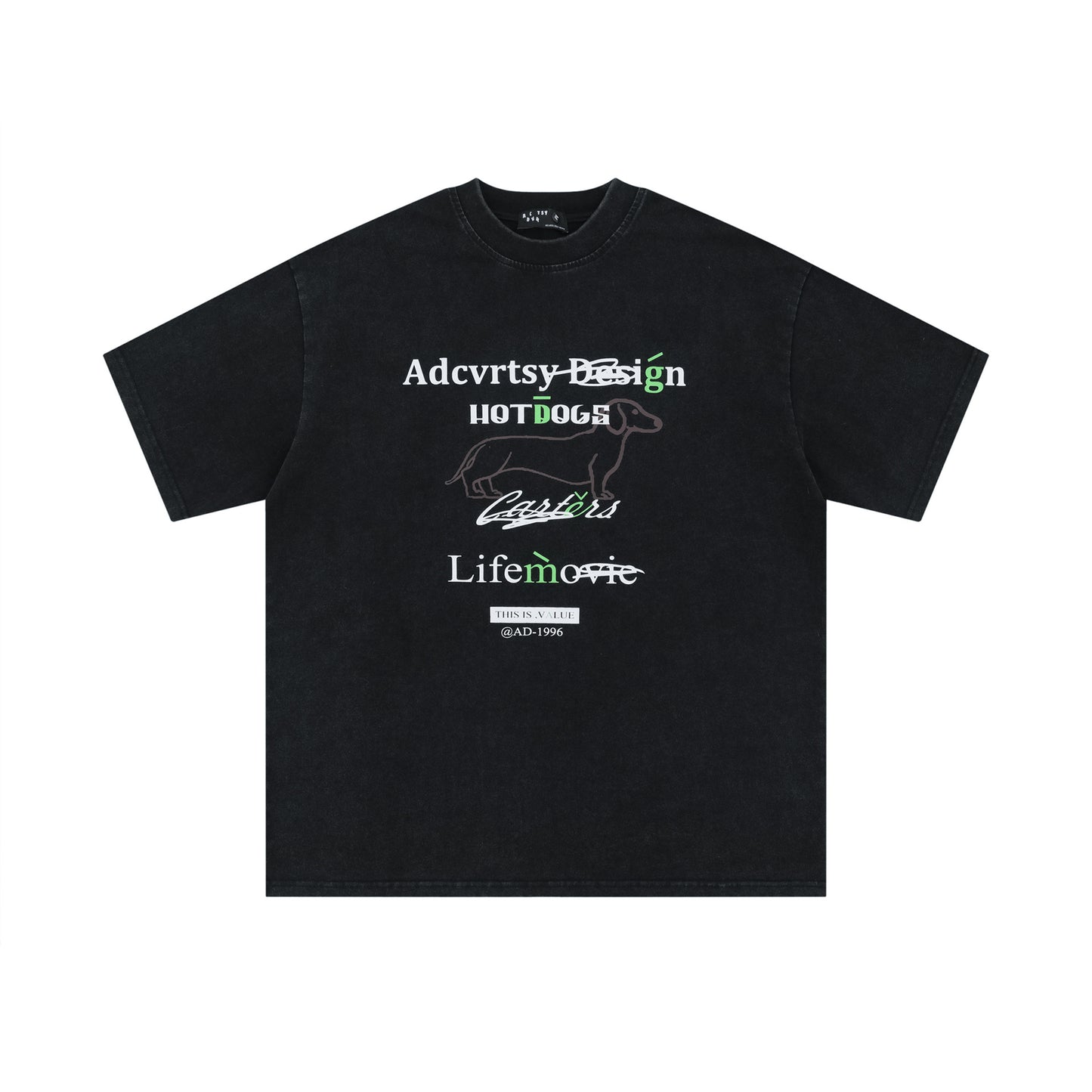 US drip outfits Summer Vintage Alphabet Print Casual Loose Short Sleeve T-Shirts