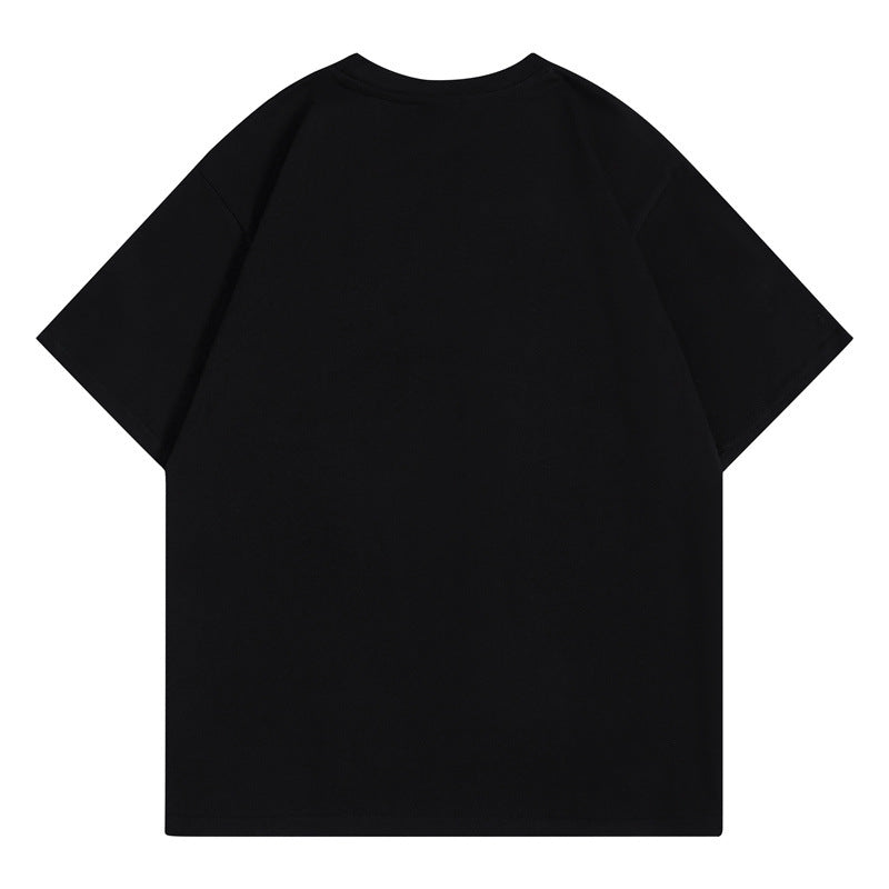 Camisetas Streetwear Summer Vintage Dog Cartoon Casual Loose Short Sleeve T-Shirt