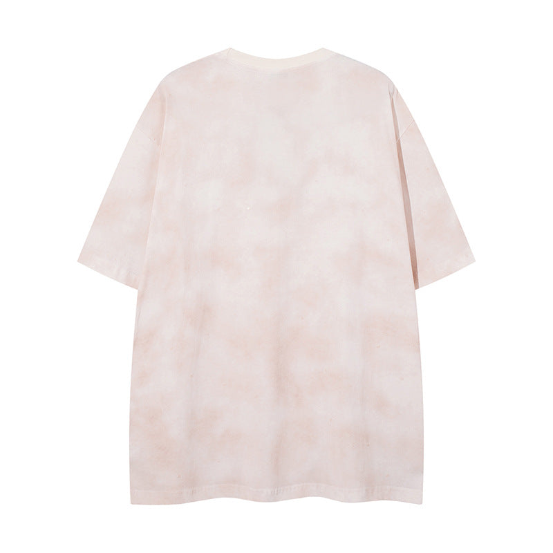 Nyc T Shirt Tie-dye Crew Neck Short Sleeve T-Shirt Summer Loose Casual Top