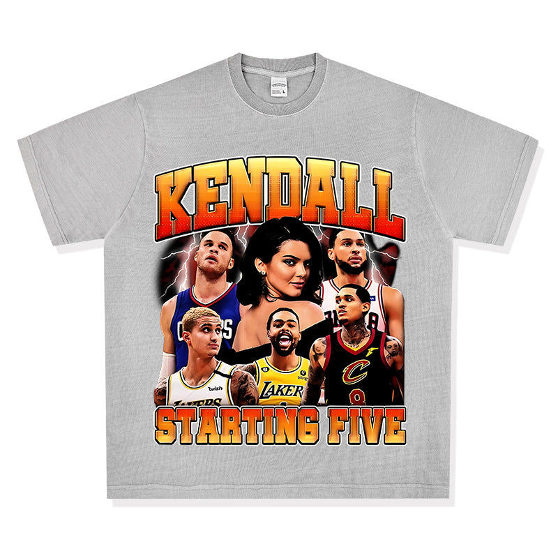 Streetwear masculino Jenner Kuzma Clarkson Booker Griffin T-shirt