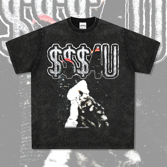 Outfit streetwear vintage drake drake hip hop print short sleeve t-shirt