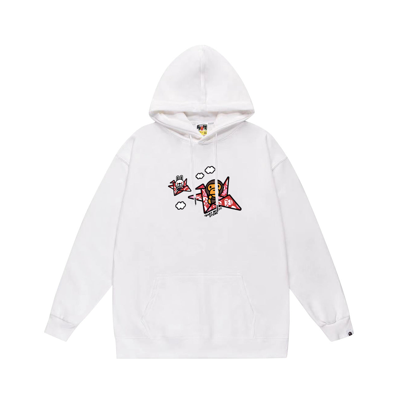 Ape Hoodie Autumn/Winter Letter Print Loose Hoodie Pullover Ape Sweater