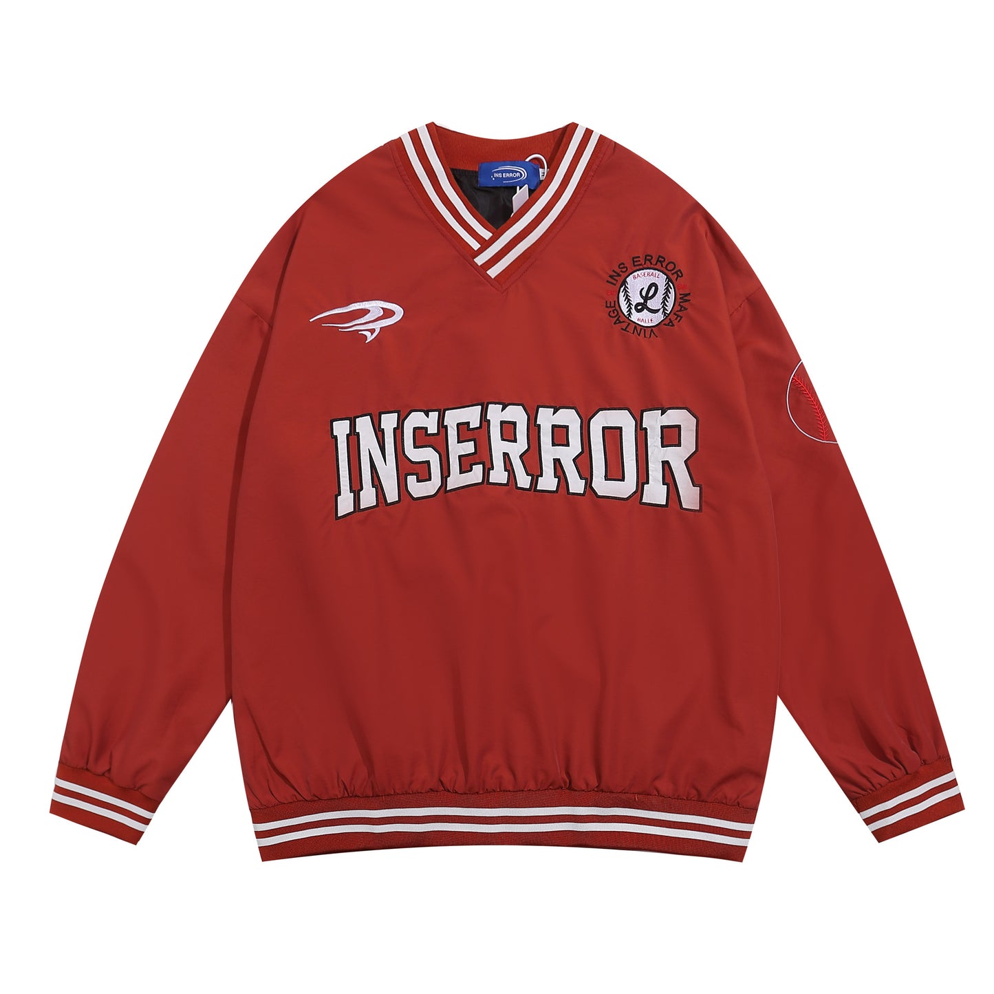 Unisex long-sleeved shirt men's v neck
