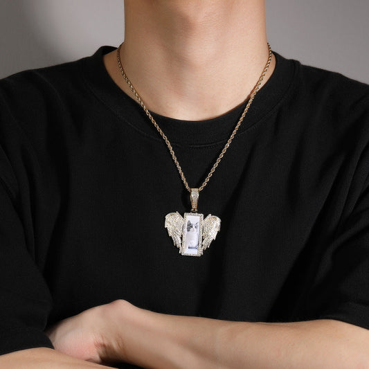 Jewelry Creative Ins Wind Rectangle Wings Animal Spectrum St. Valentine's