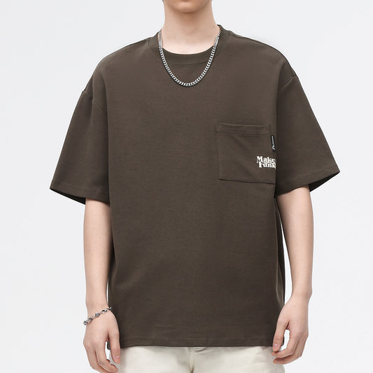 Mens T-shirts Short Sleeves Loose Summer