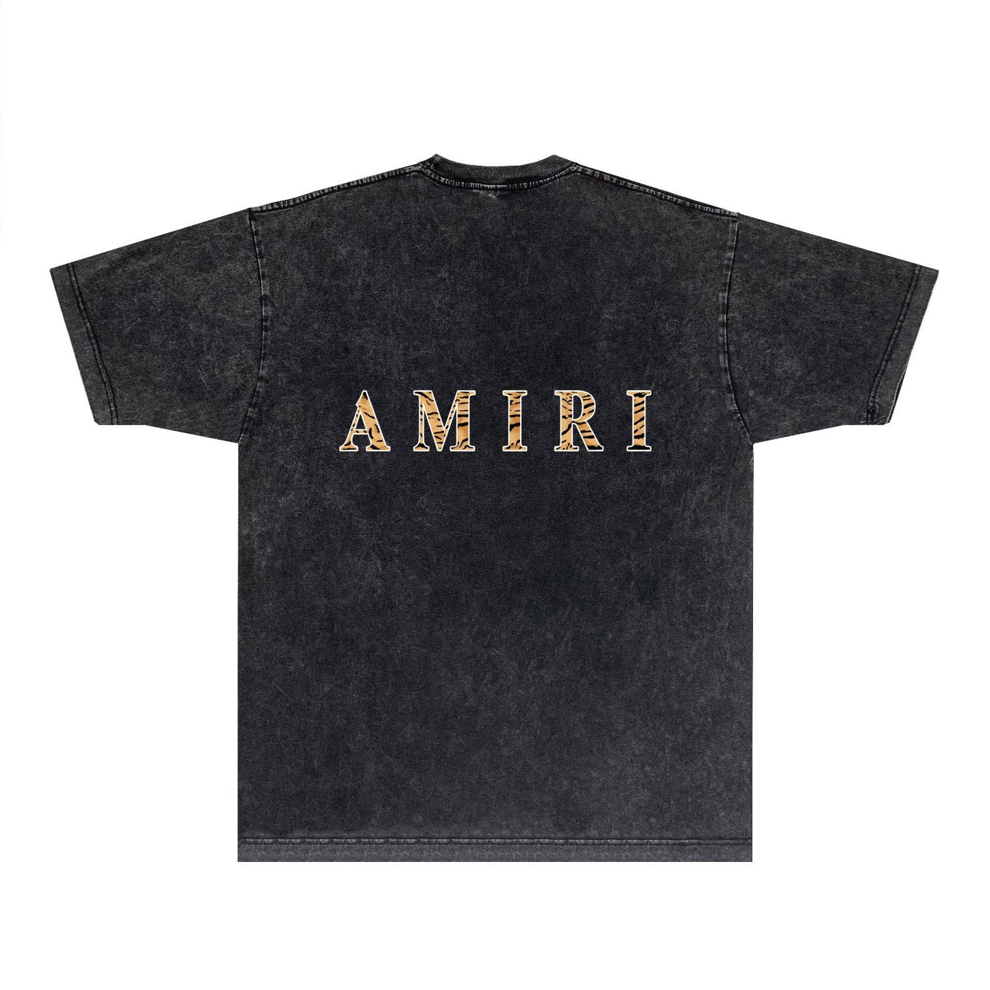 Amiri T-shirt Washed and Worn Retro Short Sleeve T-shirt