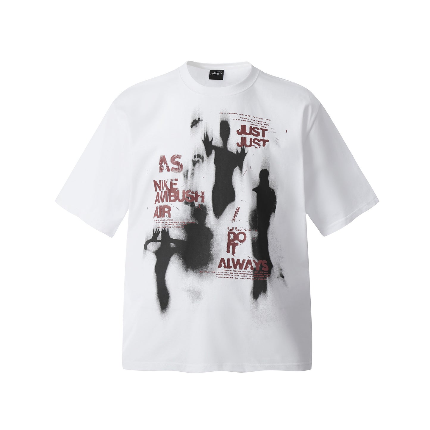 Unisex T-shirts Summer Vintage Alien Men's Loose Short Sleeve T-Shirt
