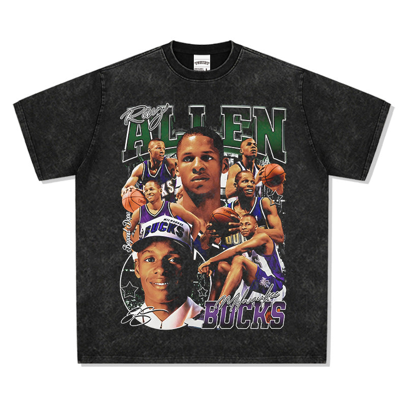 New york hip hop shop vintage Ray Allen print short sleeve t-shirt Vintage