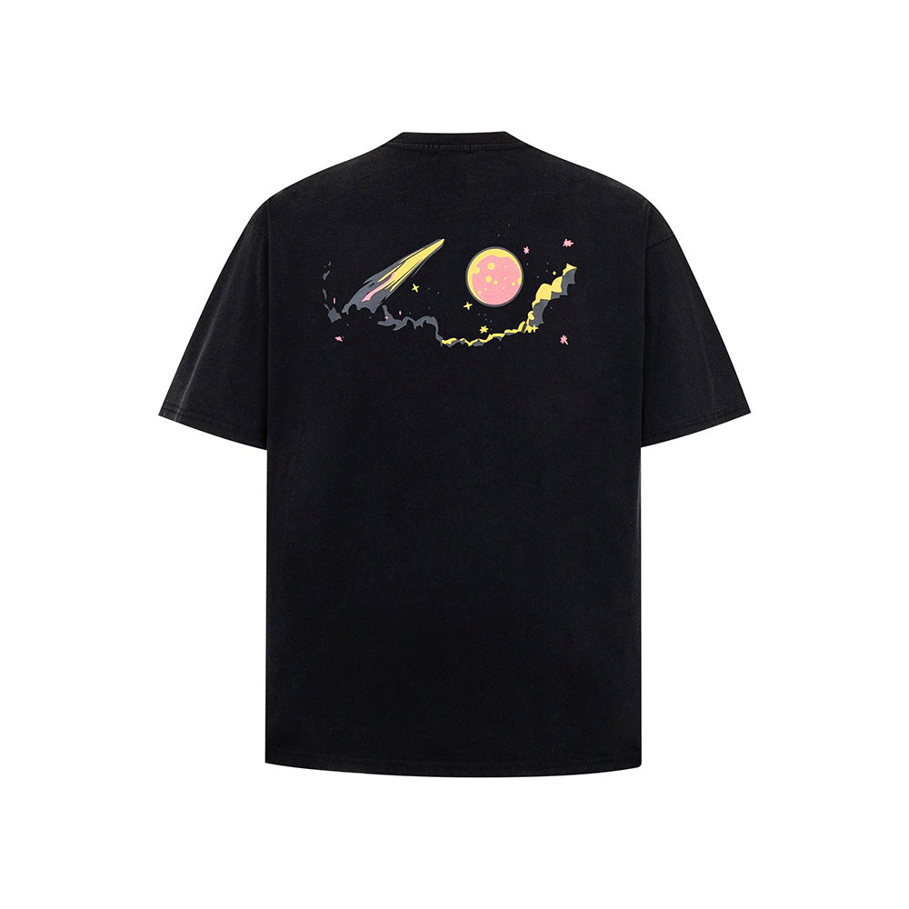 Nostalgia T Shirts Short Sleeve T-Shirt Loose Casual