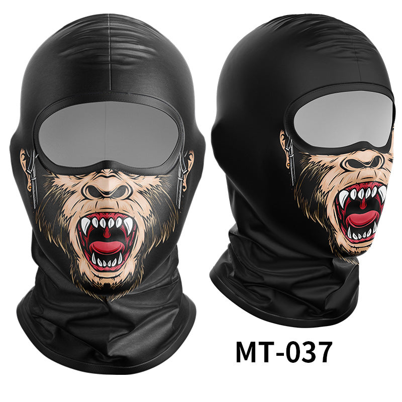 Cycling Windproof Hood Sunscreen Windproof Ice Silk Mask Men's and Women's Full Face