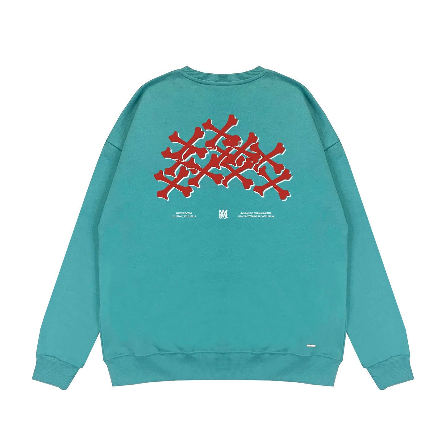 Amiri Long Sleeved Shirt Fashion Brand Crew Sweatshirts round Neck Sweater