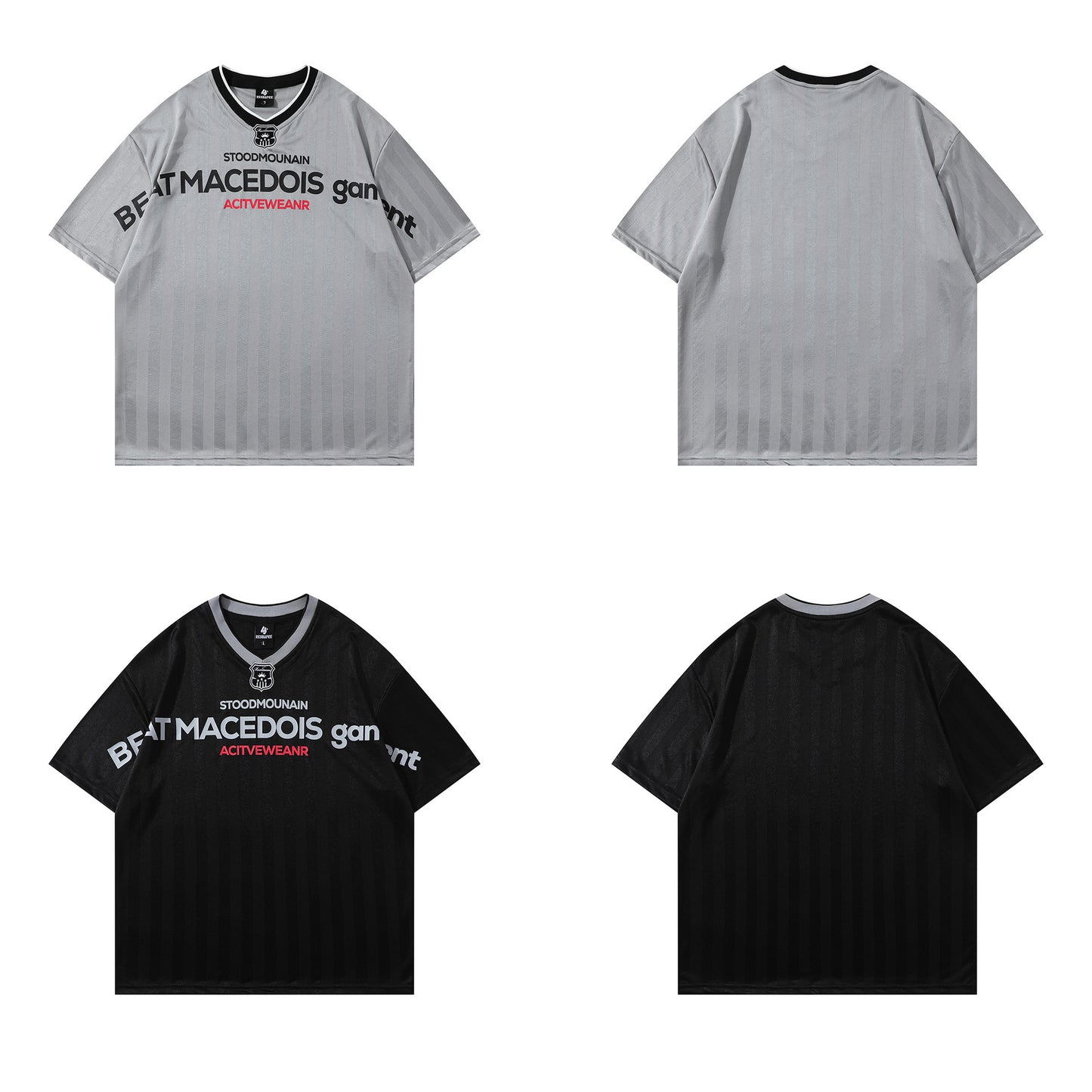 Retro Style Shirt For Men Summer Embroidery Short Sleeve T-Shirt