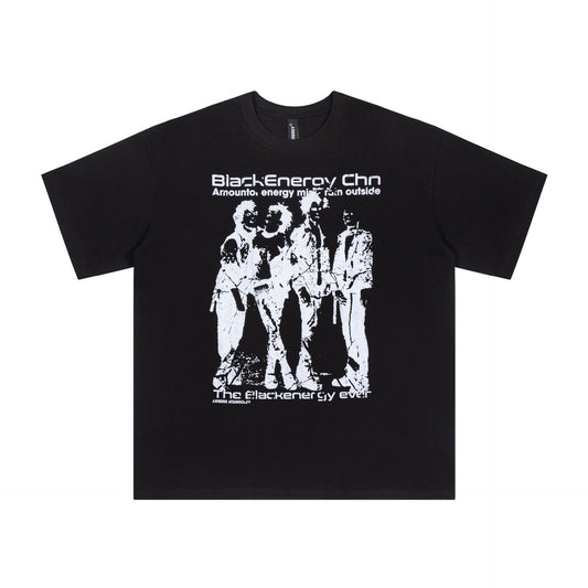 1990 Fashion T-Shirt Vintage T-Shirt Summer Character Print Short Sleeve