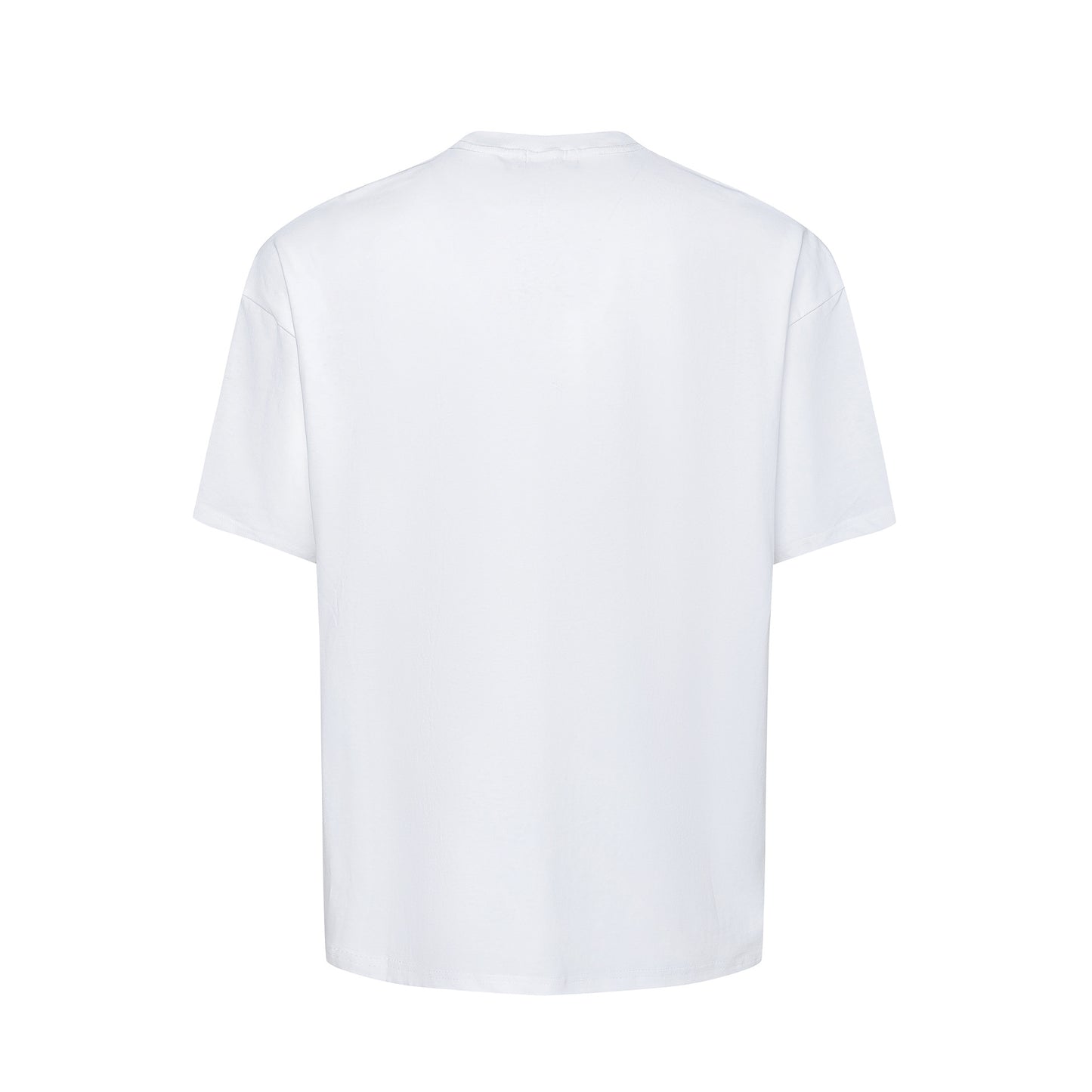 Unisex T-shirts Summer English Small Neck Men's Loose Short Sleeve T-Shirt