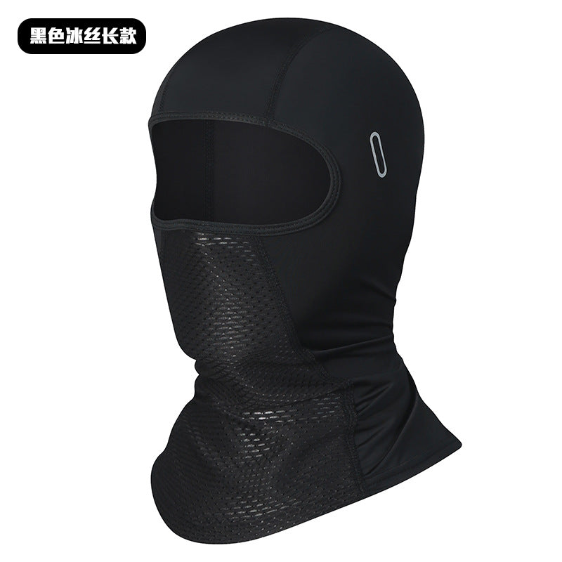 Cycling Windproof Hood Sunscreen UV Protection Full Face Ice Silk Fabric Men's and Women's Spring and Summer