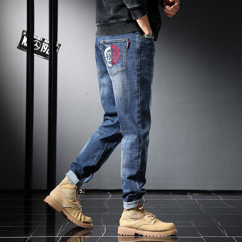 1990 Fashion Jeans Autumn Jeans Embroidery