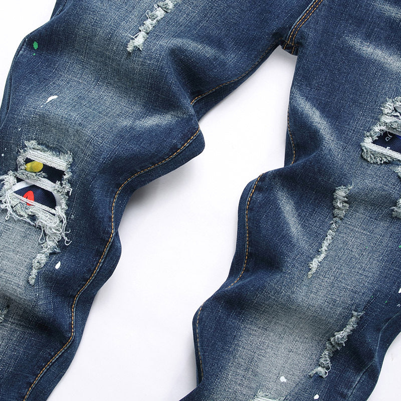 1990 Fashion Jeans Denim Trousers Autumn Casual Denim Trousers
