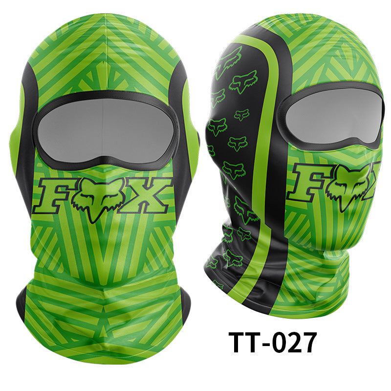 Cycling Windproof Hood Ice Silk Full Face Sunscreen