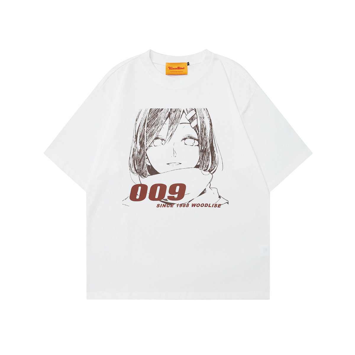 90s West Coast Hip Hop Fashion T Shirts Cartoon Anime Girl Loose Short Sleeve T-Shirt