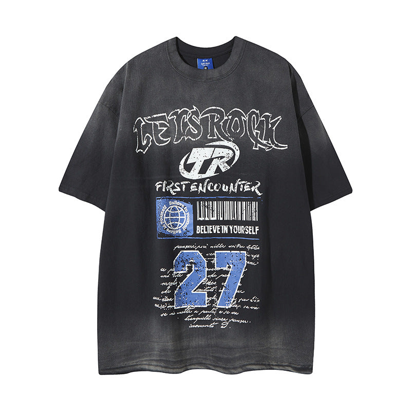 Nyc T Shirt Summer Vintage Casual Loose Short Sleeve T-Shirt