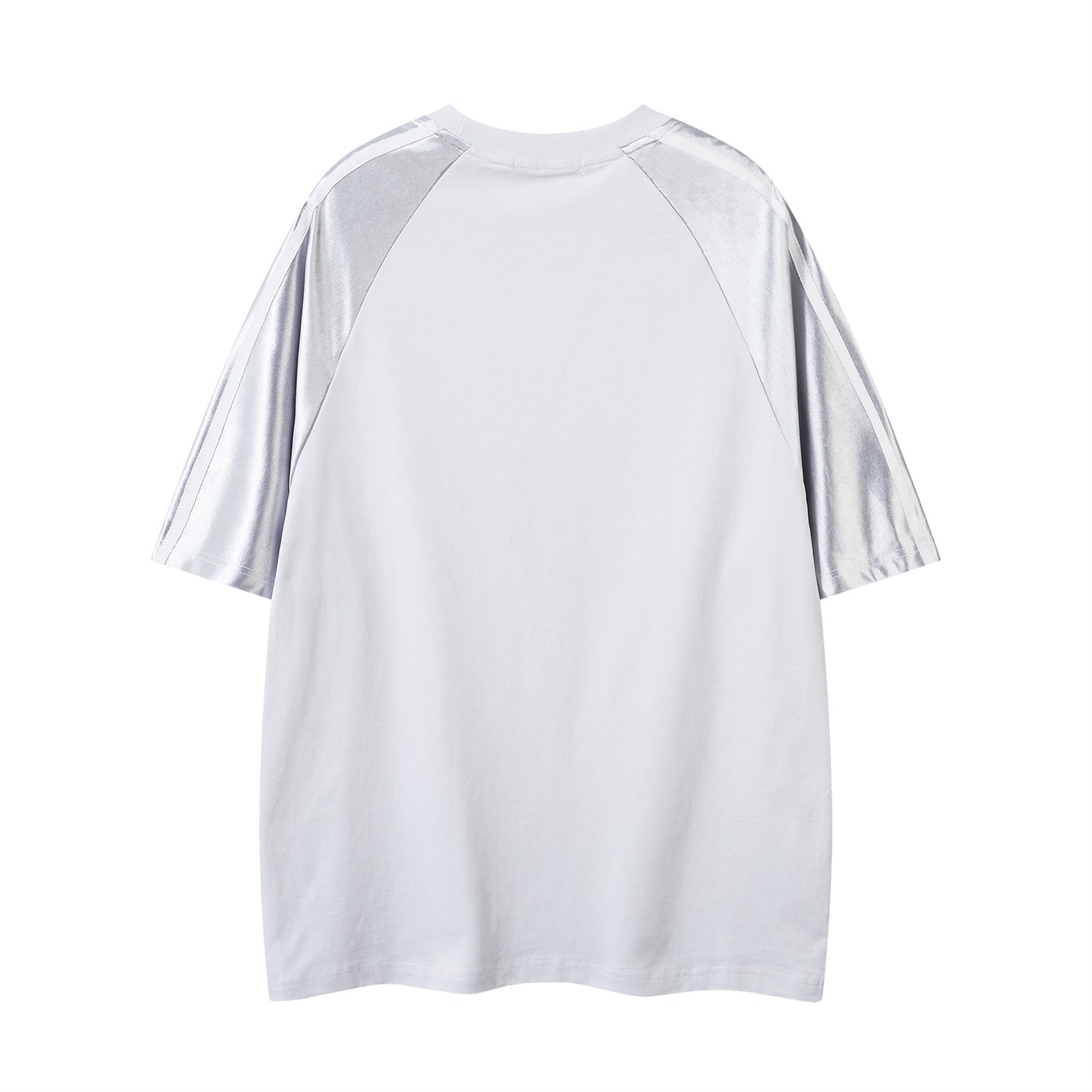 Distorted vintage digital print crew neck short-sleeved t-shirt summer loose casual top
