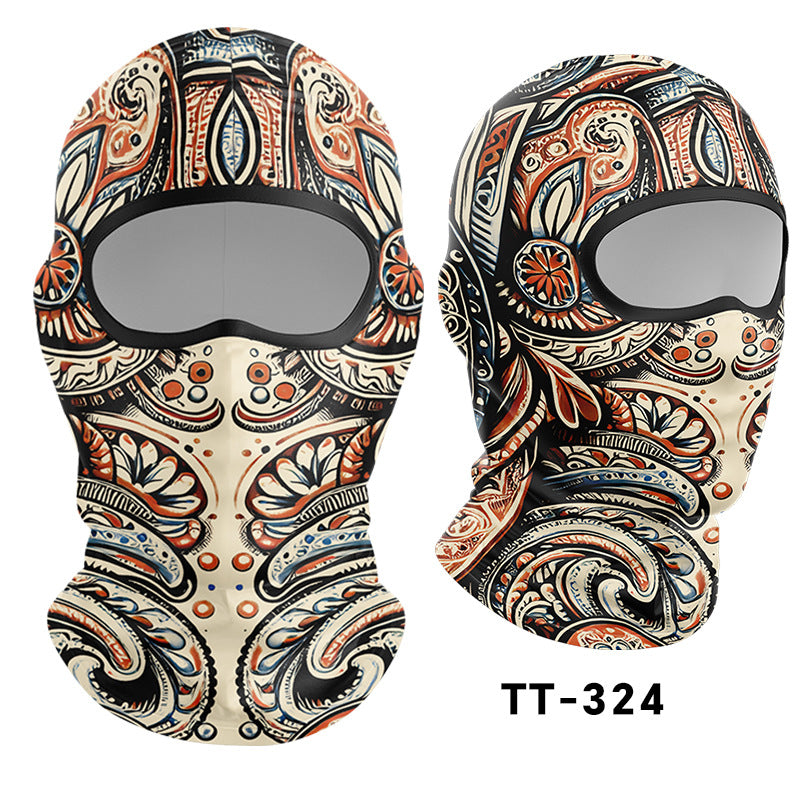 Cycling Windproof Hood Sunscreen Mask Scarf Integrated Lining