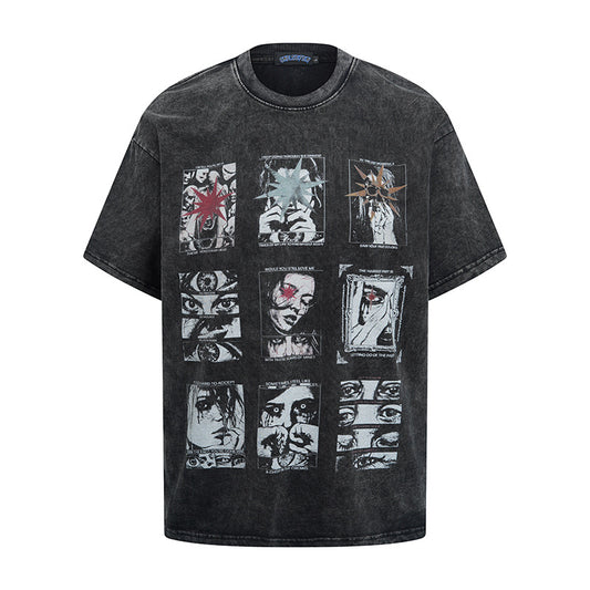 Hip hop clothing new york hip hop t-shirt short sleeve