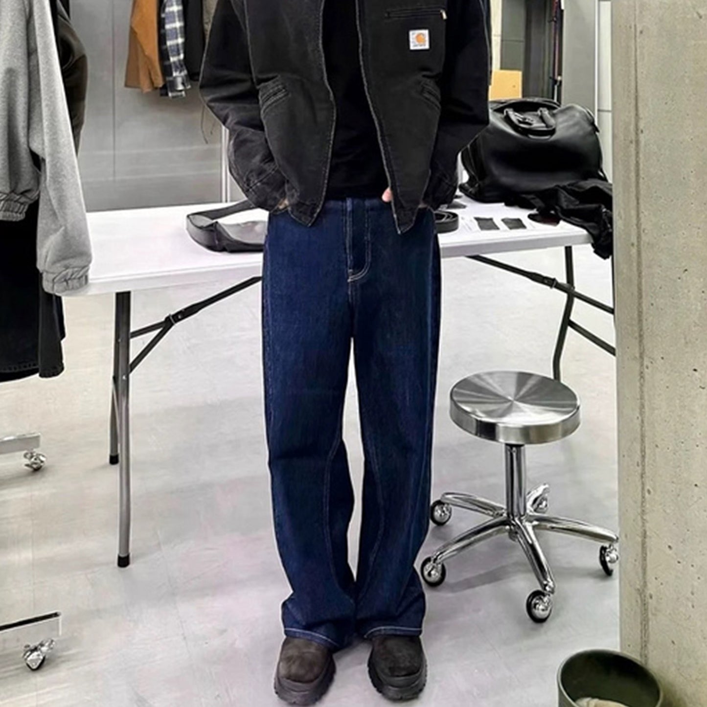 Rock Revival Jeans Dark Blue Jeans Body Straight Pants