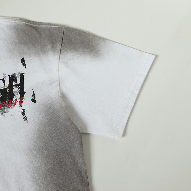Nyc 1990 Shirt Summer Casual Letter Print Loose Short Sleeve T-Shirt